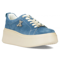 Leather sneakers Filippo DP6246/24 BL blue