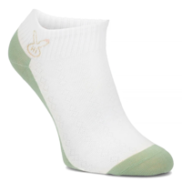 Women's Socks L604-10 green and white rabbit