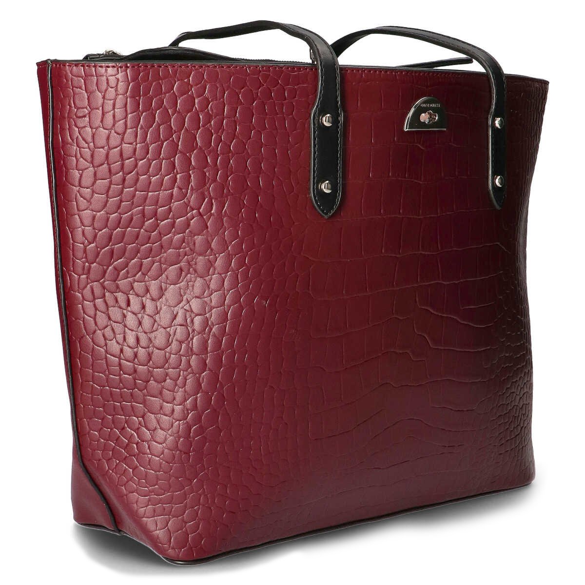 Buy Burgundy Ladies Handbag by David Jones Paris at