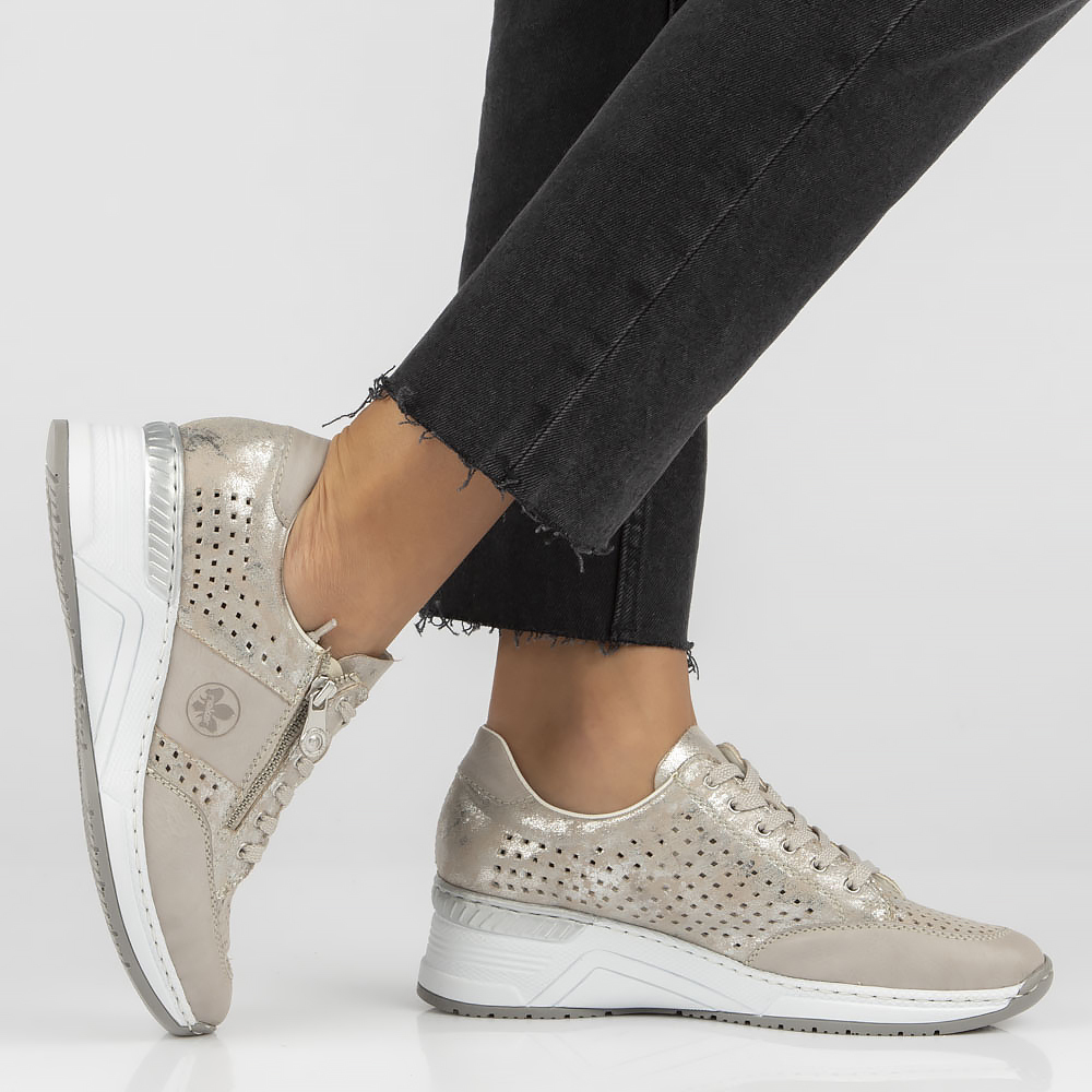 Sneakers N432780 beige SALE \ Women's outlet shoes \ Sports WOMEN