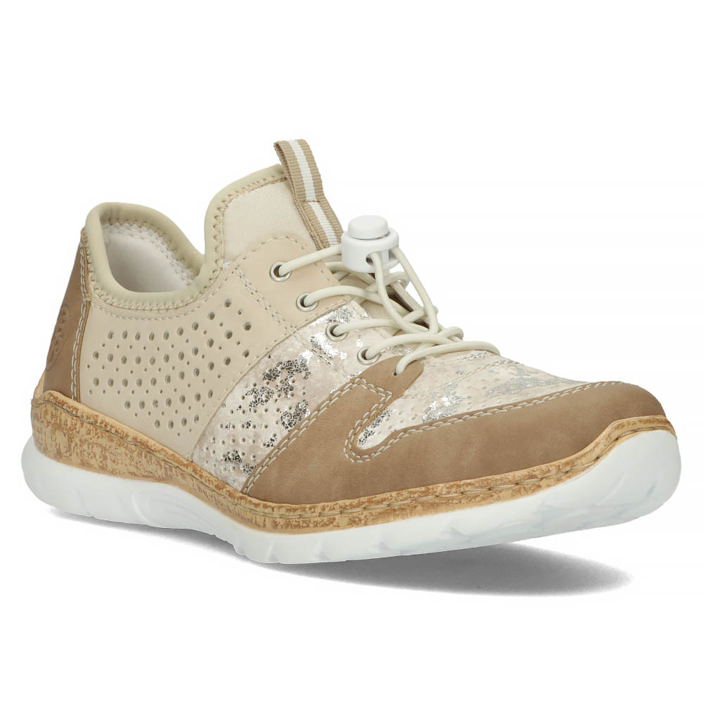 Sneakers Rieker beige beige | SALE \ Women's outlet shoes \ Sports WOMEN Sports Shoes \ Women's sneakers WOMEN \ Seasonal shoes \ Women's autumn shoes WOMEN \ Sports Shoes \