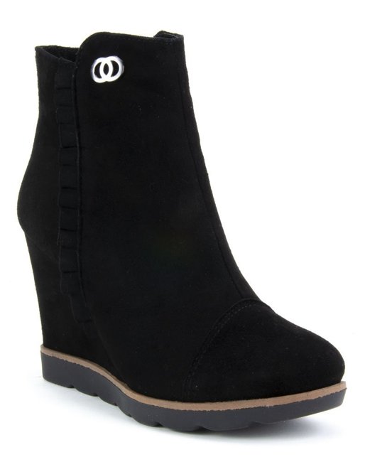 Ankle boots Claudio Rosetti 437/K1 Black Suede