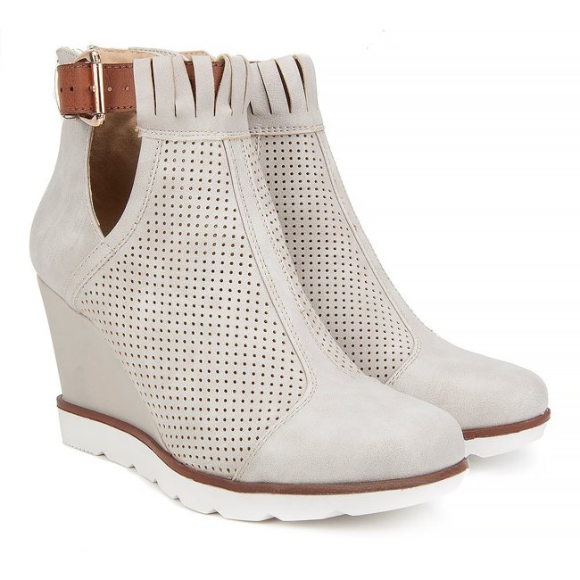 Ankle boots FILIPPO DBT 006/17 Light Grey