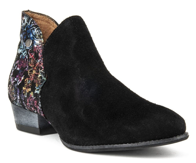 Ankle boots Filippo 04091-57/00-5 Black plus Flowers