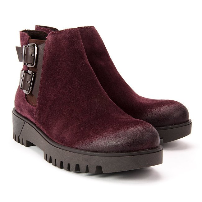 Ankle boots Lemar 60074 W.BORDO+CHOCOLATE
