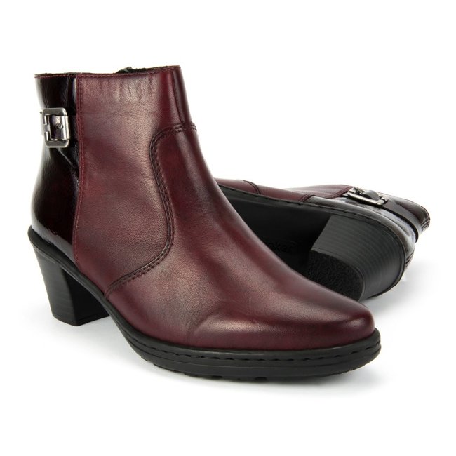 Ankle boots RIEKER 74961-35 RED 8024570
