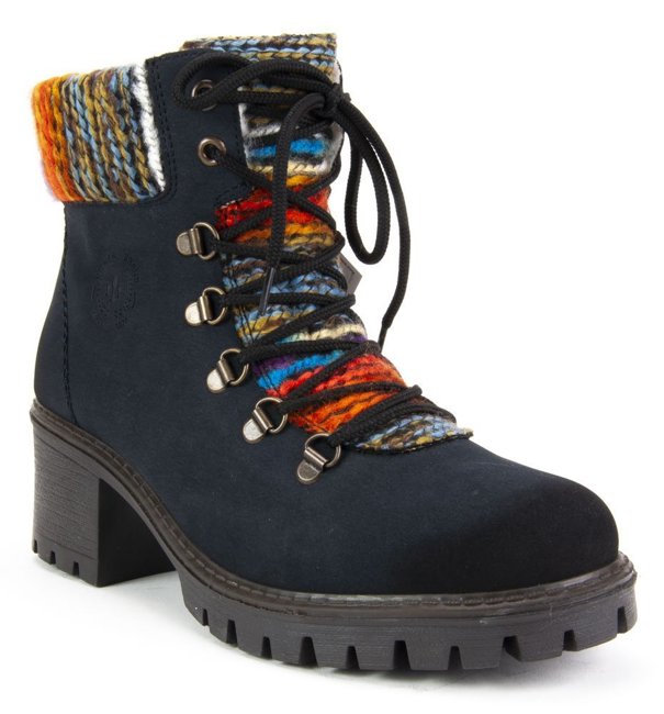 Ankle boots Rieker Y8643-15 Blue Combination