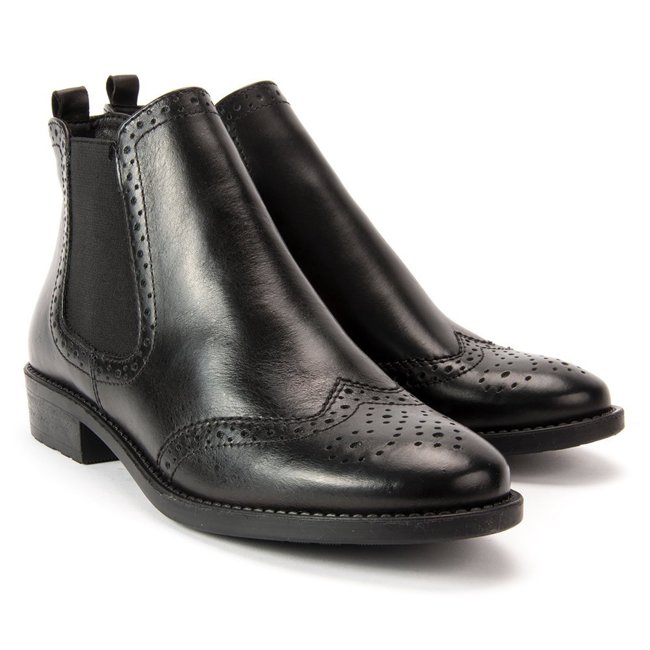 Ankle boots TAMARIS 1/1-25493/29 black leather
