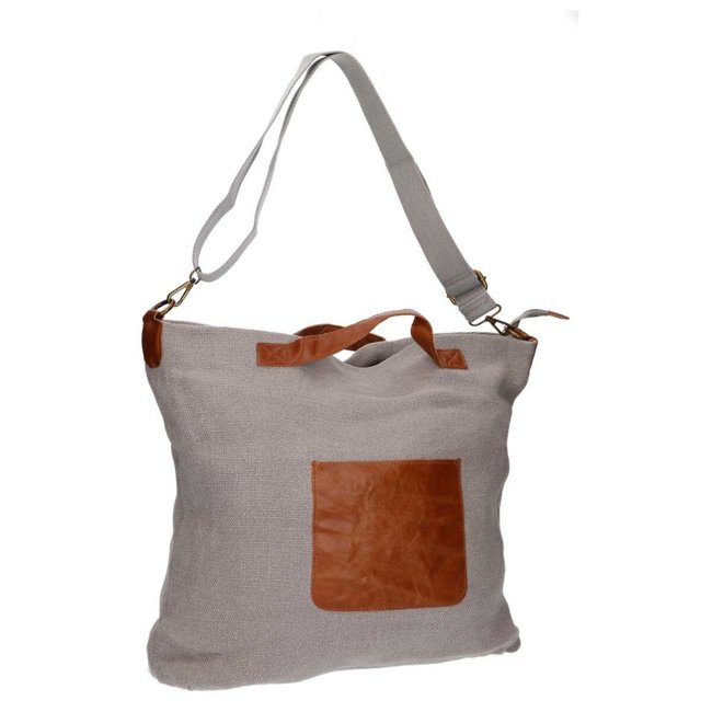 Handbag Paolo Bags K-6216 Grey