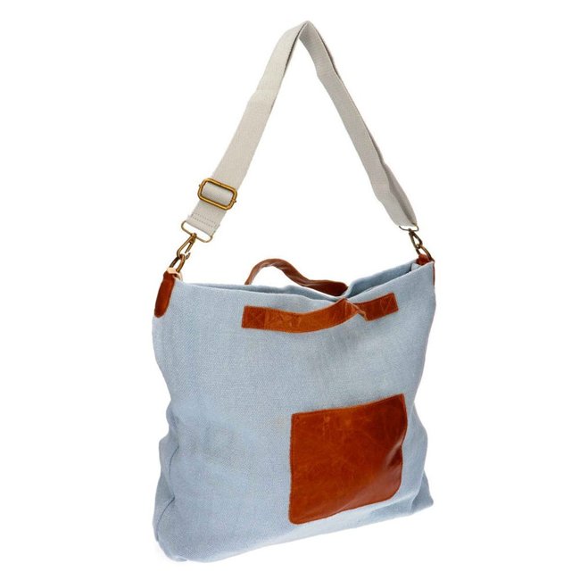 Handbag Paolo Bags K-6216 Light Blue