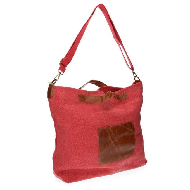 Handbag Paolo Bags K-6216 Red