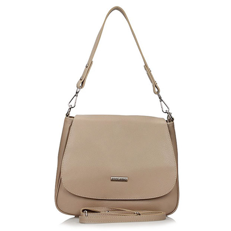 Handbag Toscanio Leather Messenger Bag B56 beige
