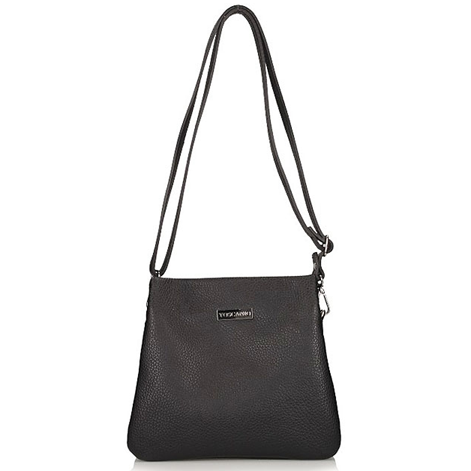 Handbag Toscanio Leather Messenger Bag C106 black