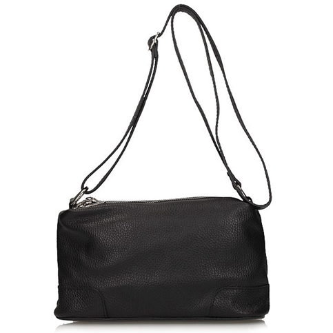 Handbag Toscanio Leather Messenger Bag C135 black