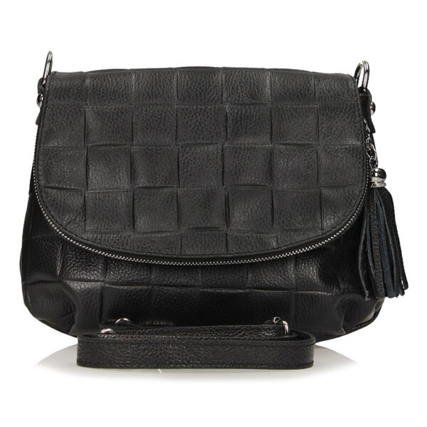 Handbag Toscanio Leather Messenger Bag C262 black