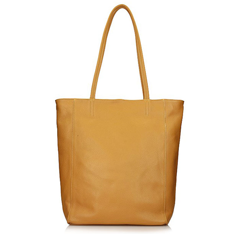 Handbag Toscanio Shopper Leather A264 yellow