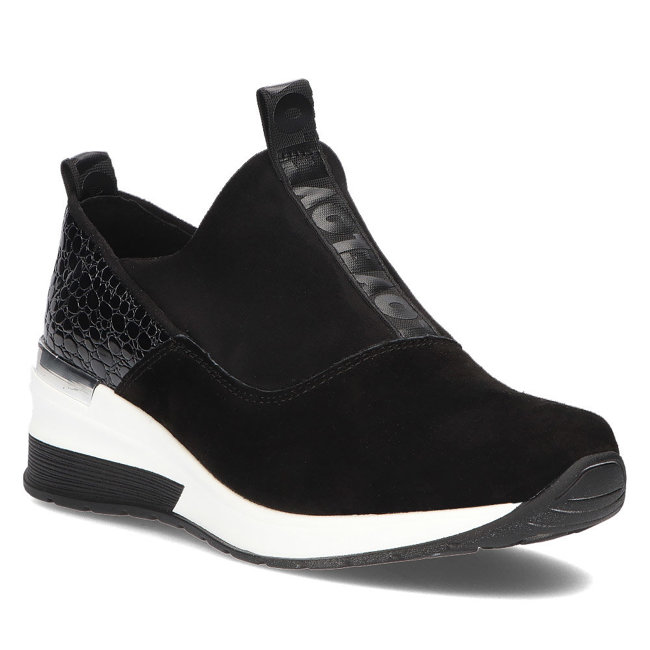 Leather Sneakers Filippo DP1689/21 BK Black
