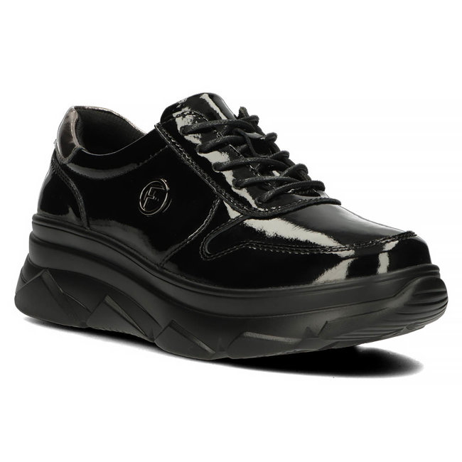 Leather Sneakers Filippo DP2138/22 BK L black
