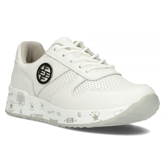 Leather Sneakers Filippo DP3542/22 WH white
