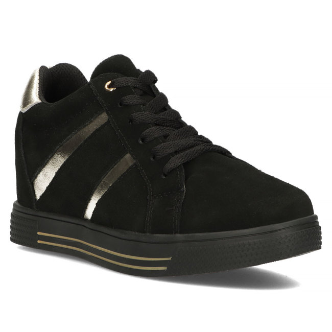 Leather Sneakers Filippo DP3549/22 BK black