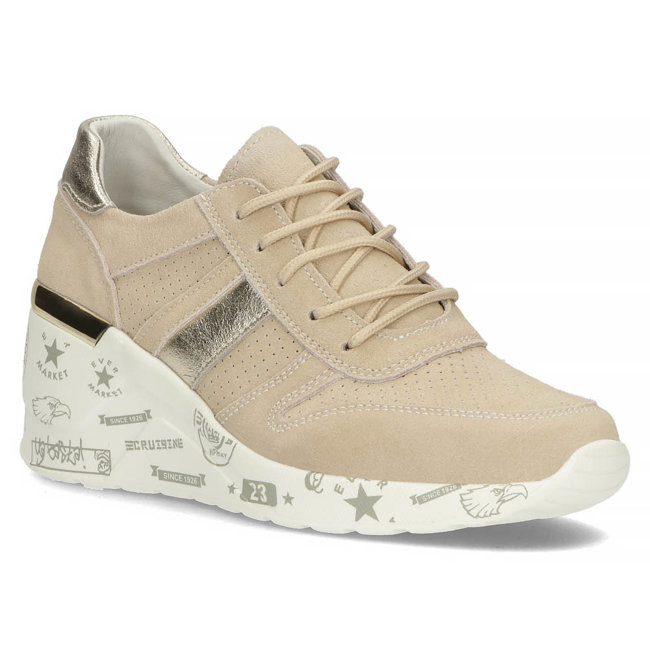 Leather Sneakers Filippo DP3550/22 BE beige