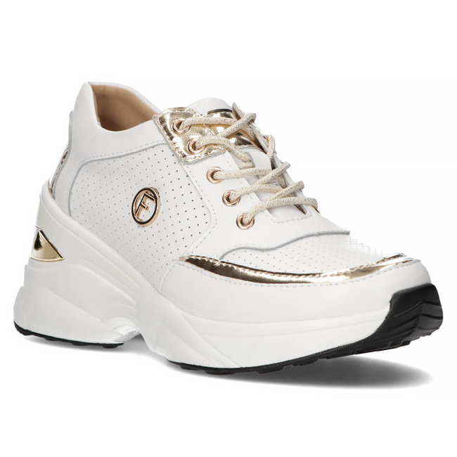 Leather Sneakers Filippo DP3655/22 WH white