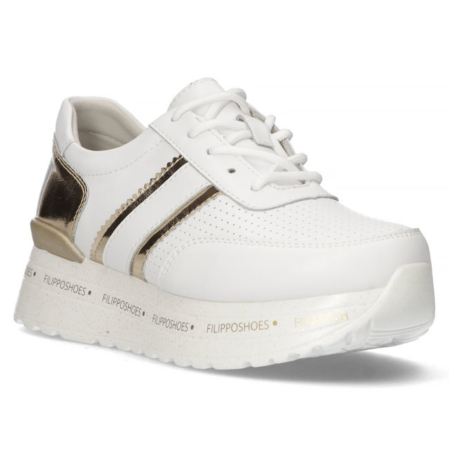 Leather Sneakers Filippo DP368/22 WH white