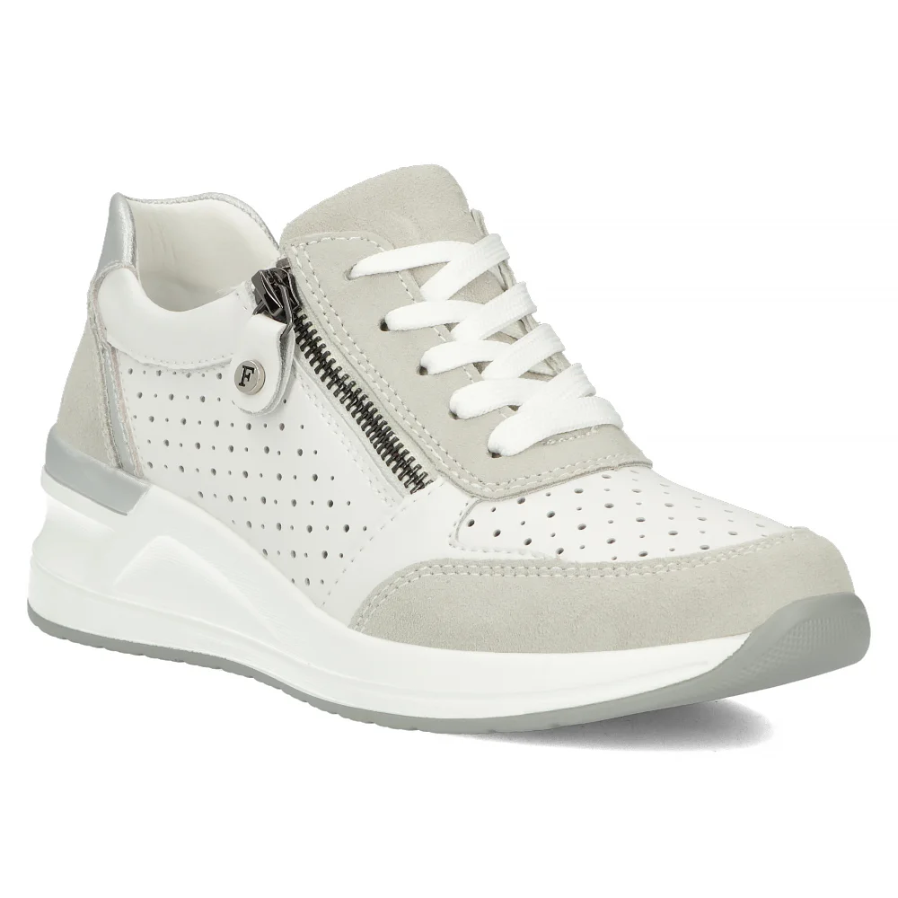 Leather Sneakers Filippo DP6011/24 WH white