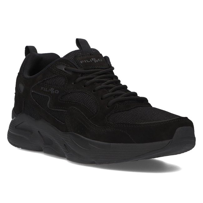 Leather Sneakers Filippo MSP2116/21 Bk black