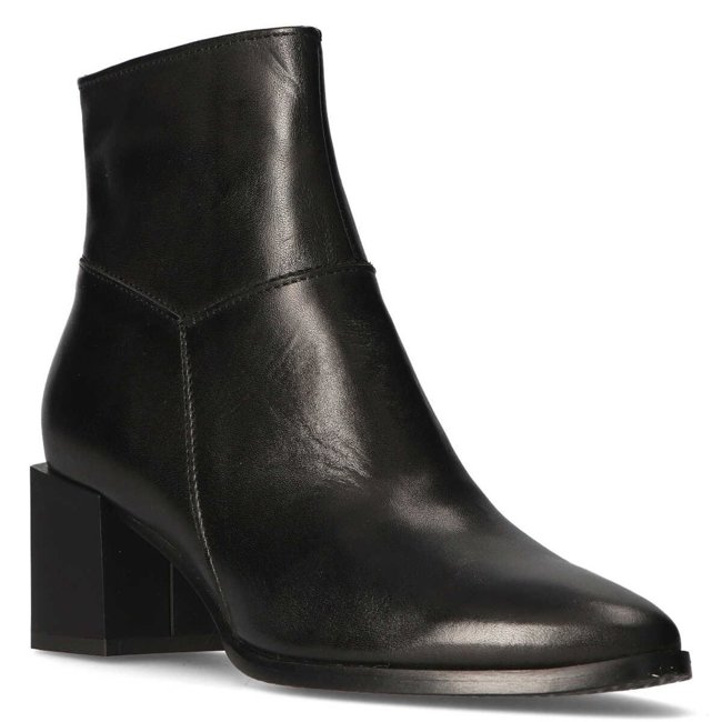 Leather ankle boots Filippo 1605 black face