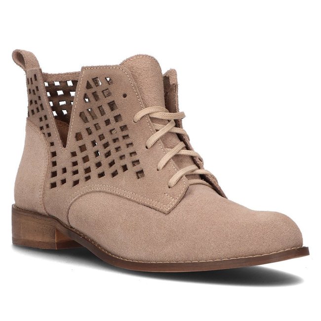 Leather ankle boots Filippo 2628 beige