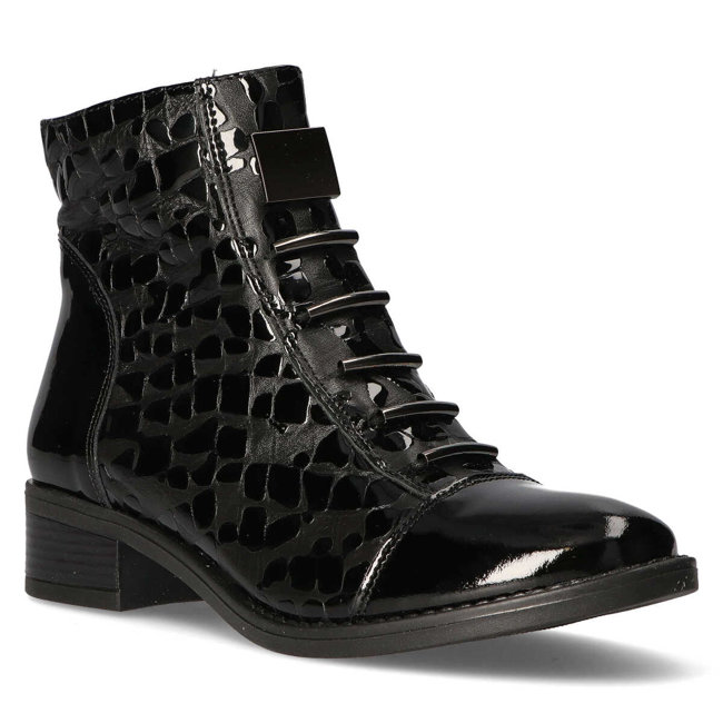 Leather ankle boots Filippo 457s black drops