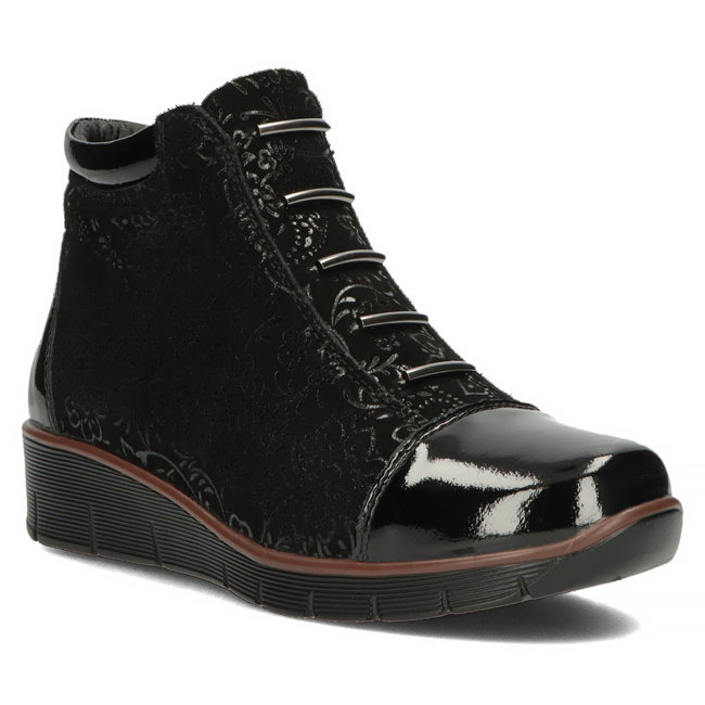 Leather ankle boots Filippo DBT3179/22 BK black