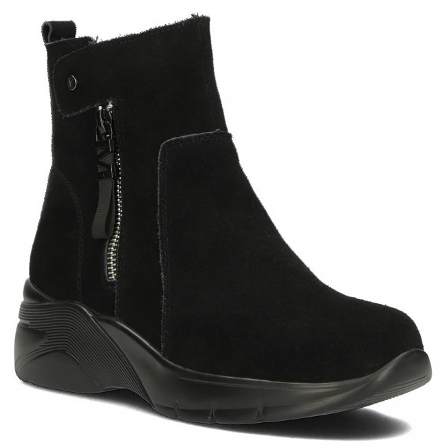 Leather ankle boots Filippo DBT3937/22 BK black
