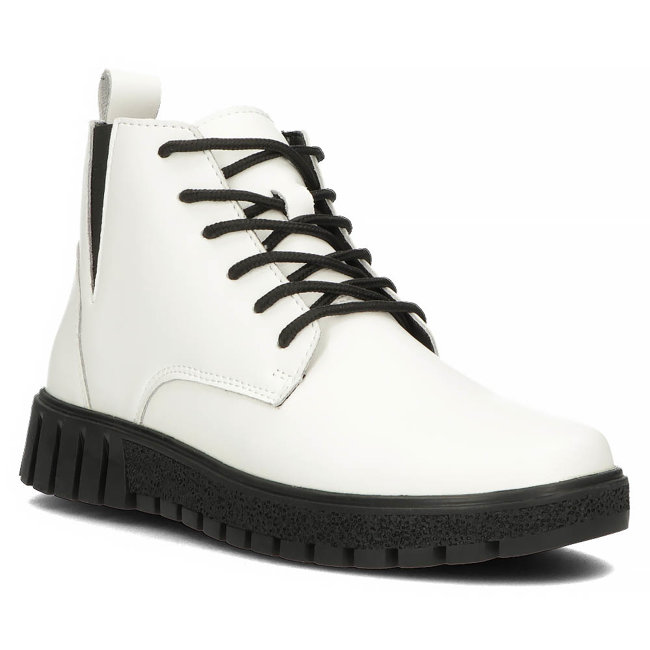 Leather ankle boots Filippo DBT3946/22 WH white