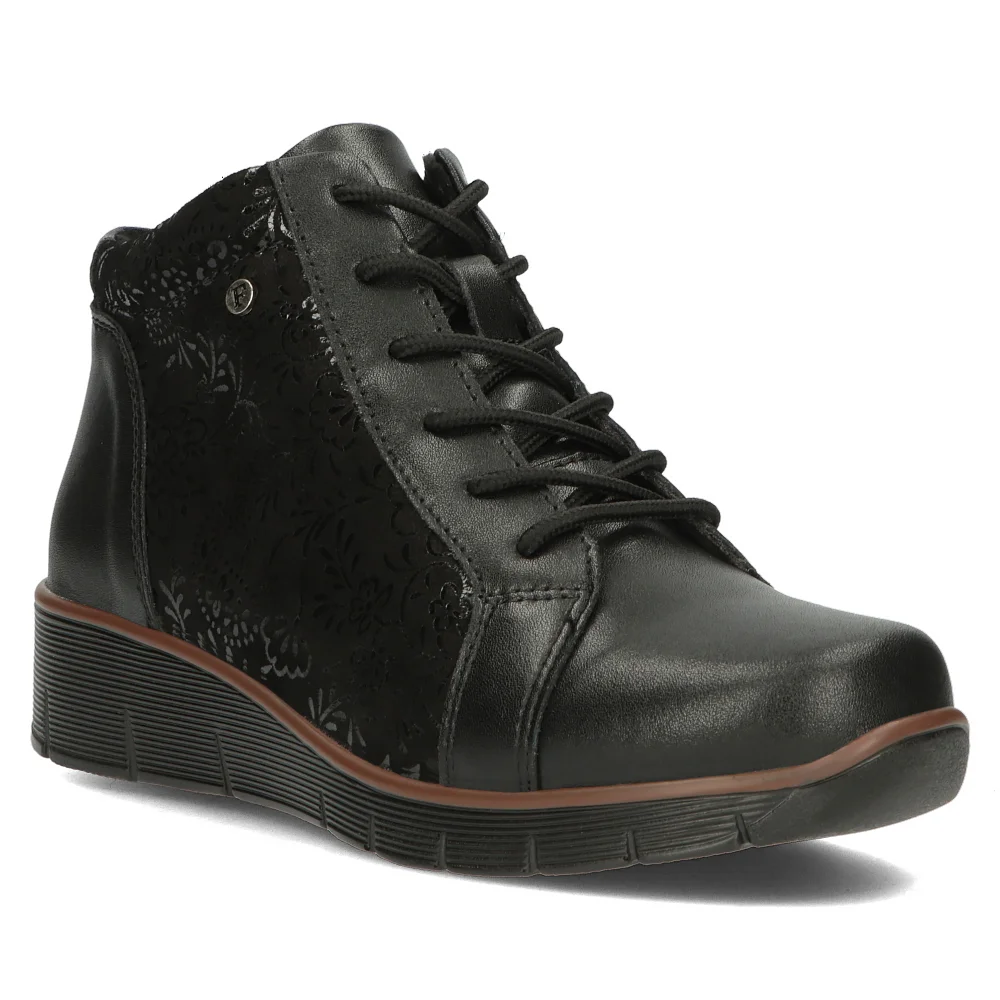 Leather ankle boots Filippo DBT4780/23 BK black