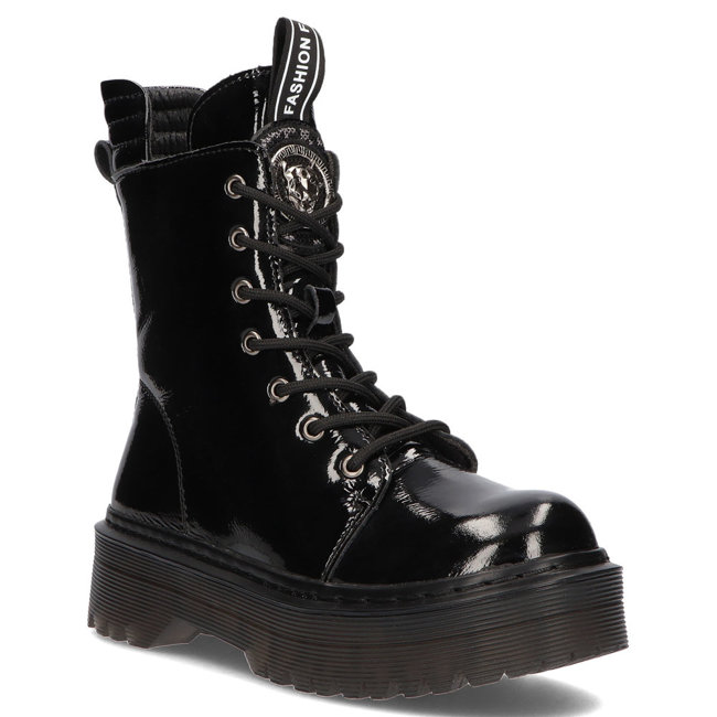 Leather boots Filippo GL503/21 BK black