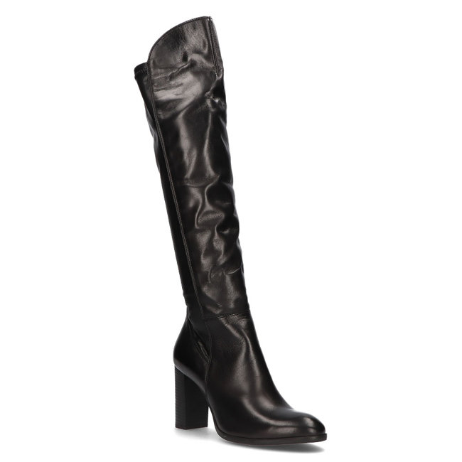 Leather boots Simen 09519 black