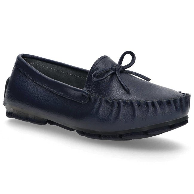Leather loafers Filippo DP004/20 NV navy blue