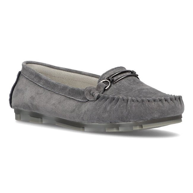 Leather loafers Filippo DP1202/21 GR gray