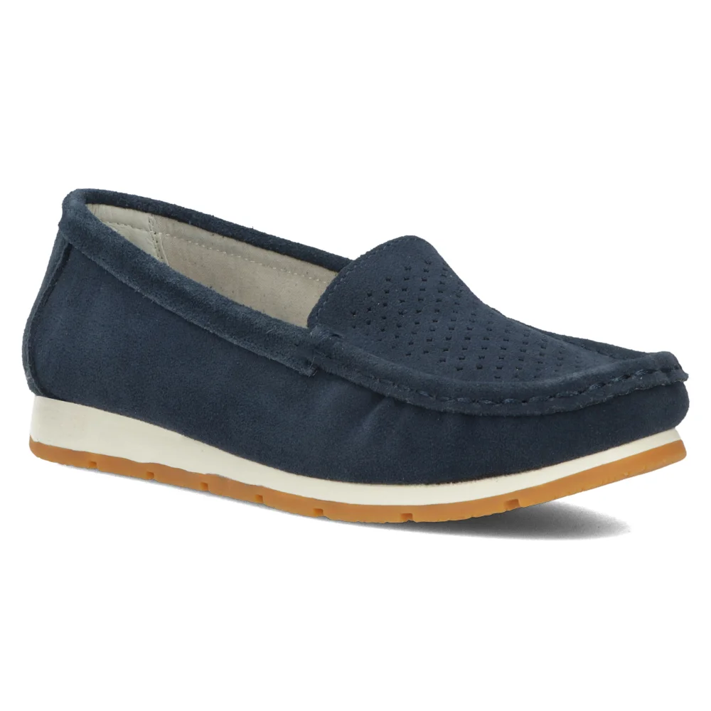 Leather loafers Filippo DP6082/24 NV navy blue