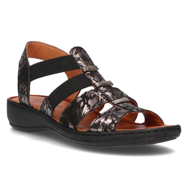 Leather sandals Artiker 46C2373 black