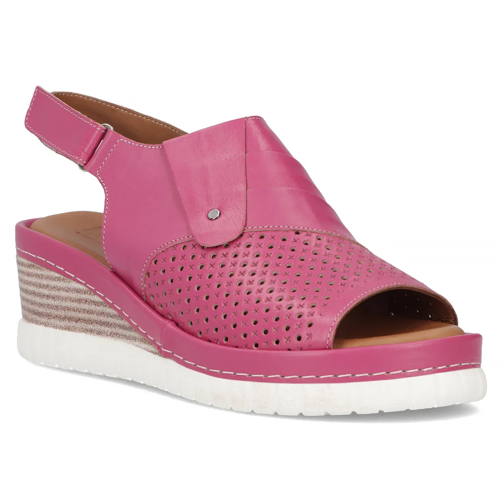 Leather sandals Artiker 54C0543 pink