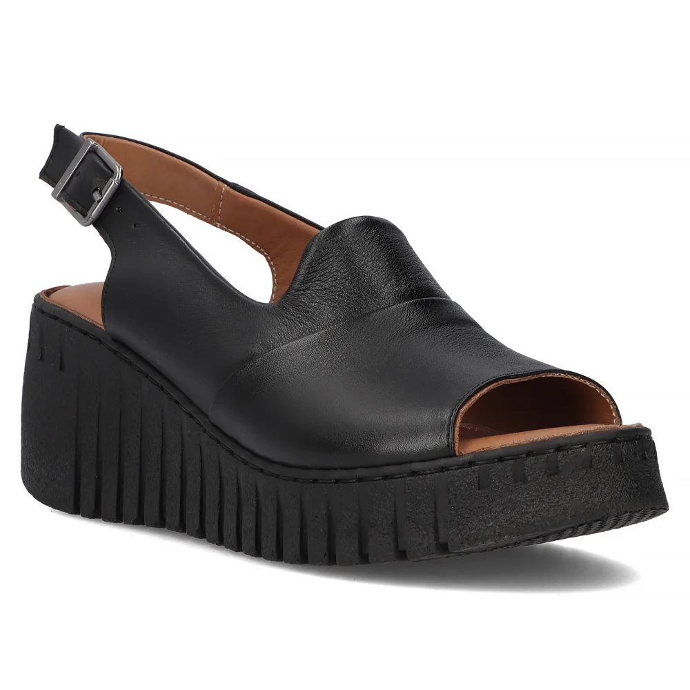 Leather sandals Artiker 54C0791 black