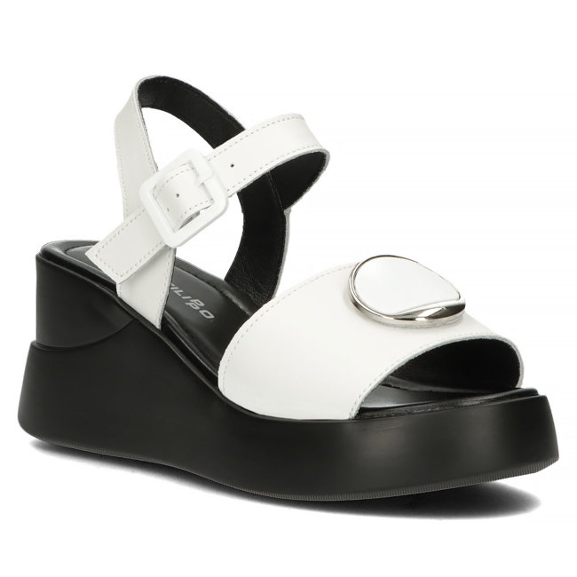 Leather sandals Filippo DS4411/23 WH white