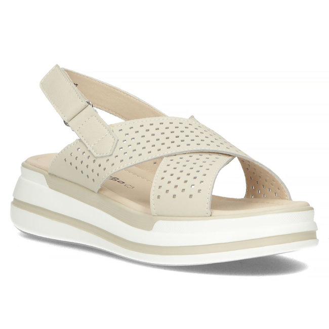 Leather sandals Filippo DS4414/23 BE beige