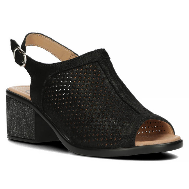 Leather sandals Filippo DS4475/23 BK black