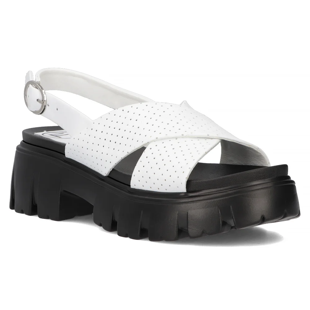 Leather sandals Filippo DS6059/24 WH white