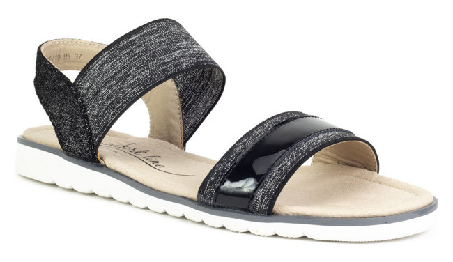 Leather sandals Filippo DS755/19 BK black