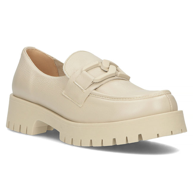 Leather shoes Filippo 20089 beige